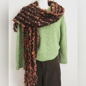 Vintage hand knitted scarf